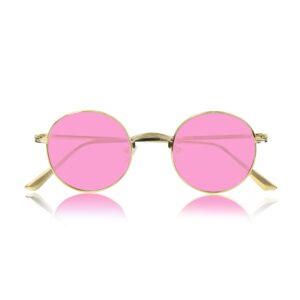 Hippie Glasses for Women Hippy Hipster 60’s Sunglasses Quavo 70’s Cool Rose Pink