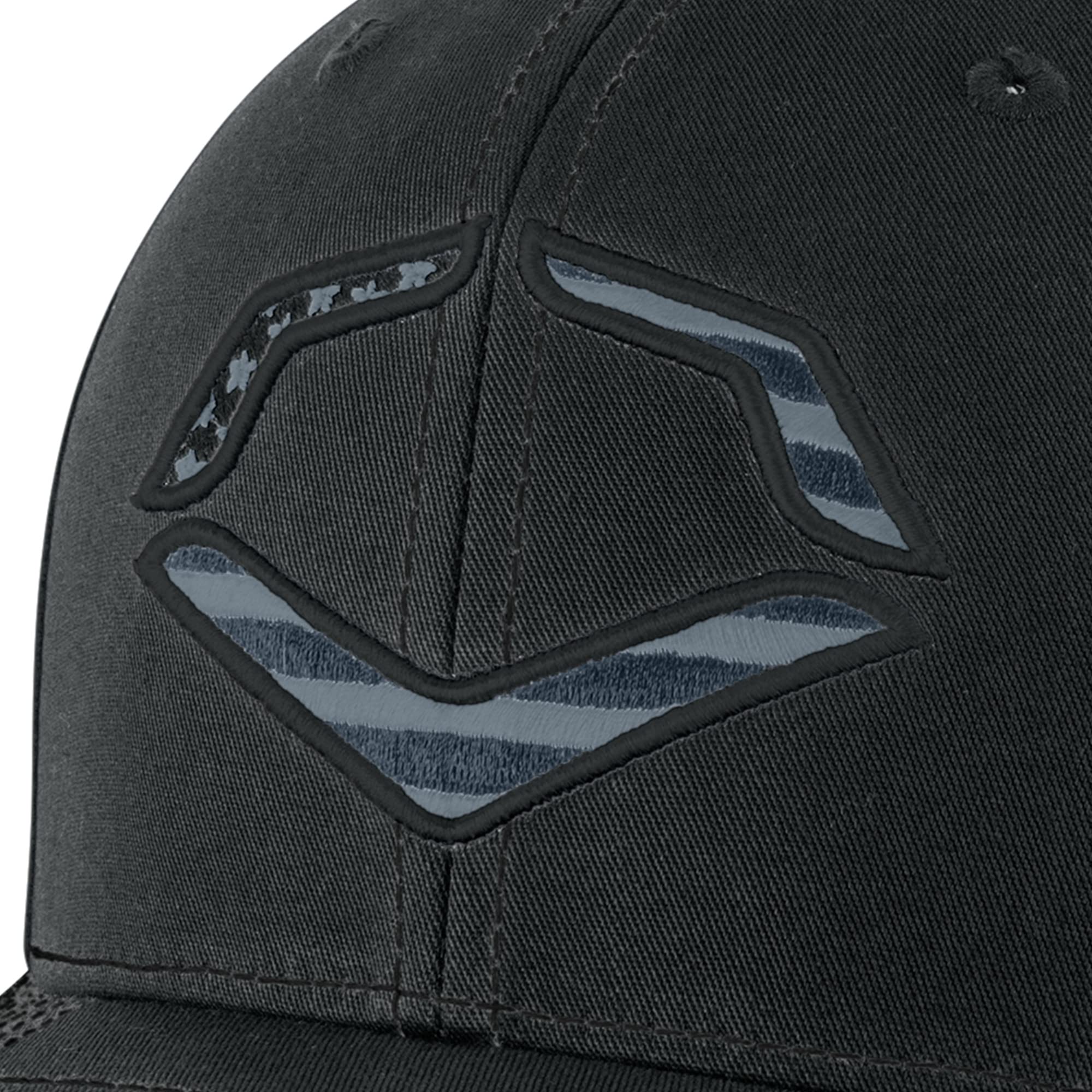 EvoShield unisex adult Usa Hat, Black, Large-X-Large