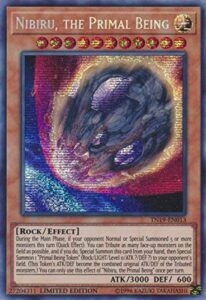 nibiru, the primal being - tn19-en013 - prismatic secret rare - limited edition