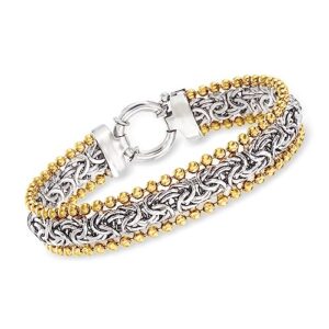 Ross-Simons Byzantine Beaded-Edge Bracelet