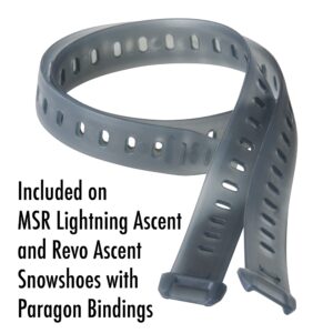 MSR Paragon/PosiLock Snowshoe Binding Replacement Strap Set (1 Pair), 18 Inch Grey