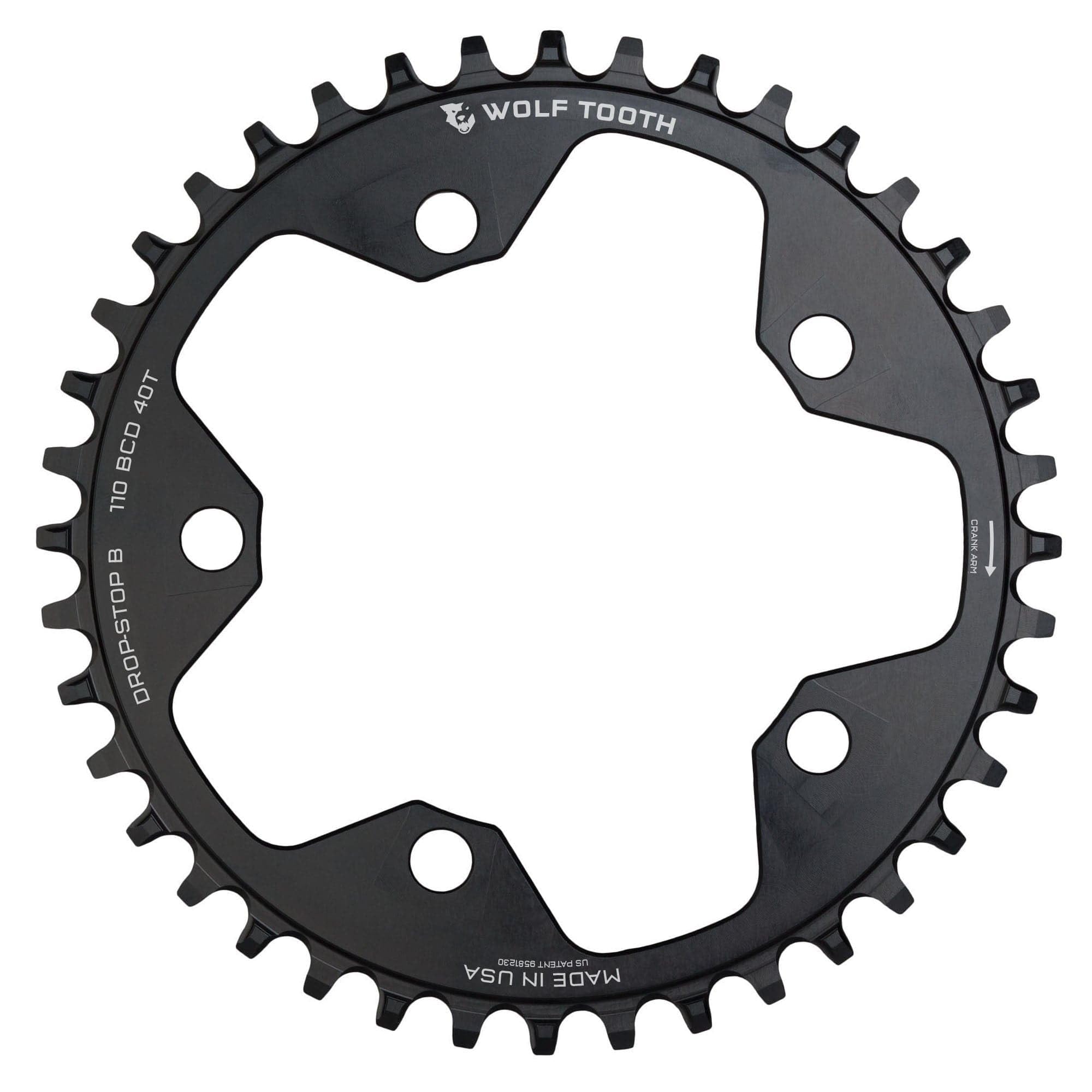 Wolf Tooth 110 BCD Gravel/CX/Road Bike Chainrings (40 Tooth, Drop-Stop B)