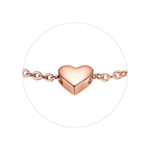 Silvora Ankle Bracelet Women Sterling Silver Summer Chain Anklet for Women Rommantic Dainty Delicate Jewelry Rose Gold