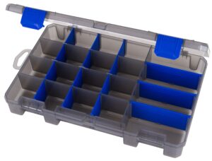 flambeau outdoors zerust max 4004zm tuff tainer-partial bulk storage compartment section, 20 compartments and 15 removable dividers-11" l x 7.25" w x 1.75" d-fishing and tackle storage utility box