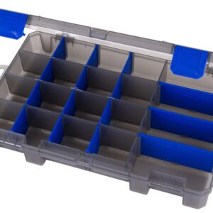 Flambeau Outdoors Zerust MAX 4004ZM Tuff Tainer-Partial Bulk Storage Compartment Section, 20 Compartments and 15 Removable Dividers-11" L x 7.25" W x 1.75" D-Fishing and Tackle Storage Utility Box