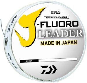 daiwa j-fluoro fluorocarbon leader - 50 pound - 50 yards, clear