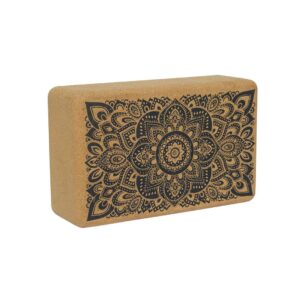 YOGA DESIGN LAB | The Cork Block | Eco Friendly Luxury | Superior Grip and Strength | Natural