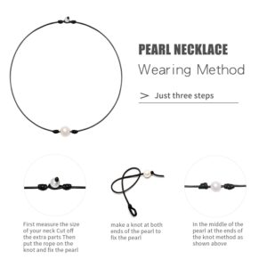 TKUAMIGO Puka Shell Necklace for Women Natural Pearl Choker Necklace Adjustable Seashell Necklace Cowrie Shell Bracelet Beach Boho Jewelry Set for Vsco