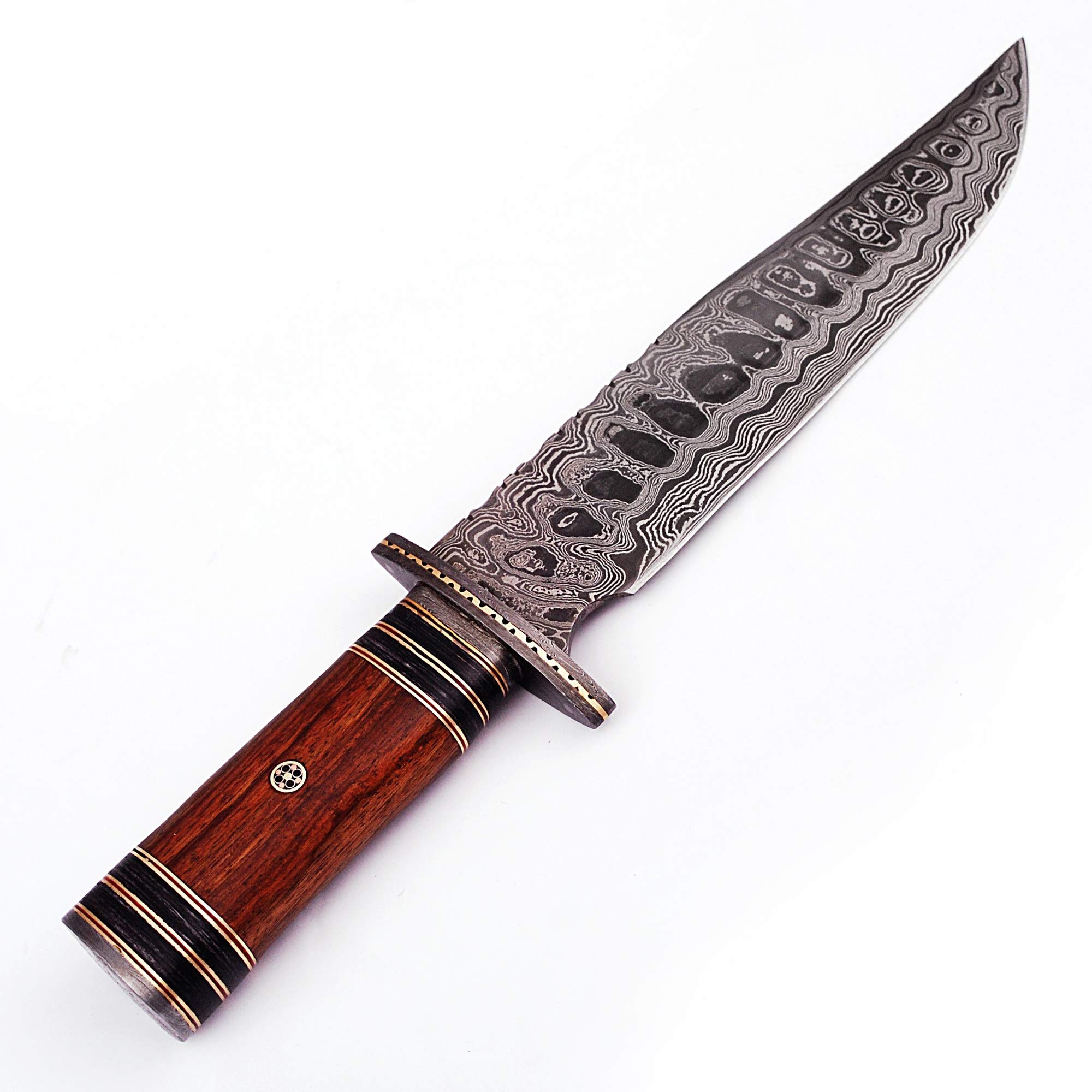 Hunt For Life Ruffian Outlaw Damascus Steel Hunting Knife