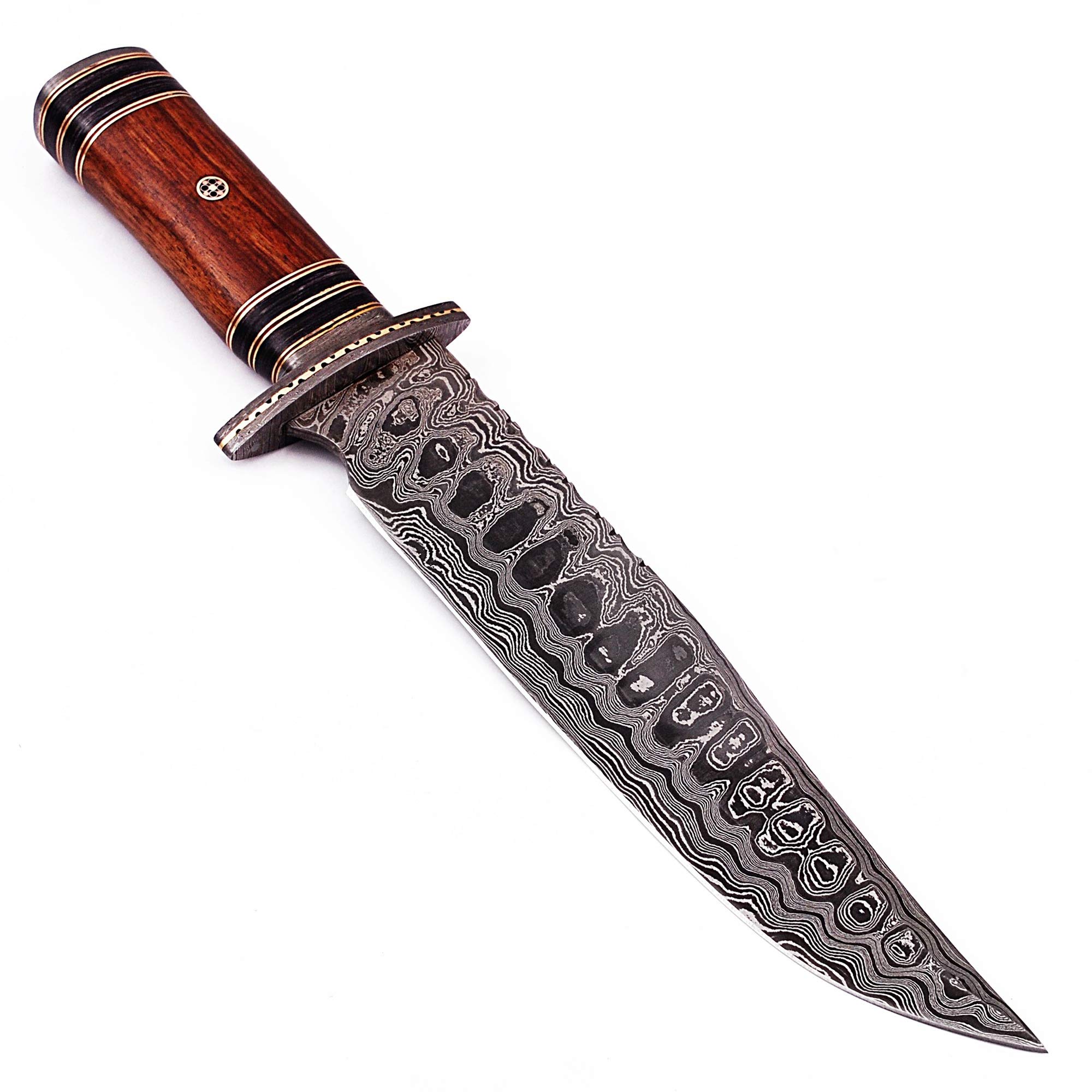 Hunt For Life Ruffian Outlaw Damascus Steel Hunting Knife