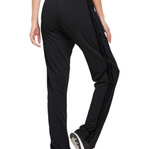 BALEAF Women's Track Pants Athletic Jogging Sweatpants Zipper Pockets Warm-Up Sports Running Pants Black/Black Size L