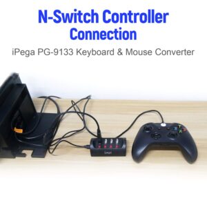 Mcbazel PG-9133 Wired Keyboard & Mouse Converter Gaming Adapter for NS Switch PS4 Xbox One Console