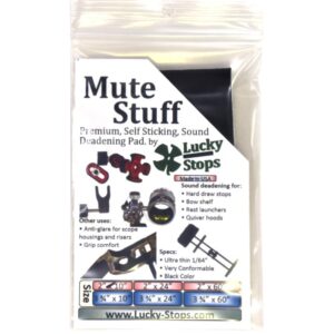 lucky stops 2" mute stuff premium, self sticking sound deadening felt pad silencing material (10)