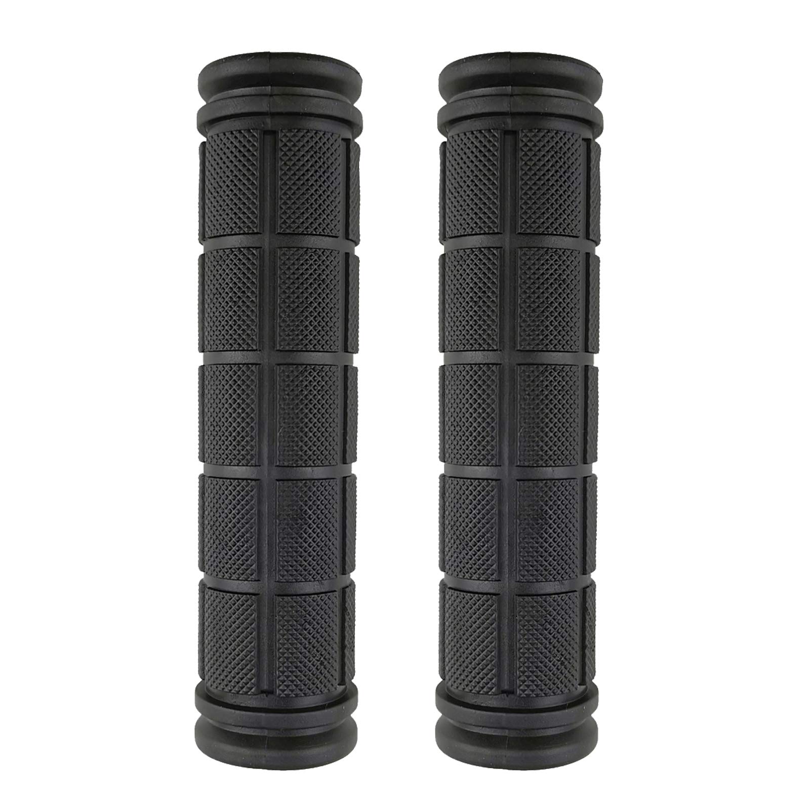 Zelerdo 2 Pairs Bike Handlebar Grips for Bikes (Black)