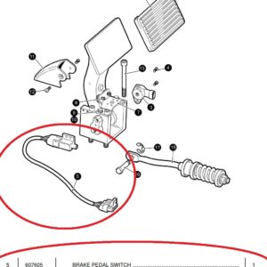 A.A Accelerator and Brake Pedal Switch for EZGO RXV Golf Cart 607605, 610668, 606711