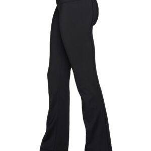 RBX Active Women's Fleece Lined Flared Athletic Boot Cut Yoga Pants with Pocket Black L