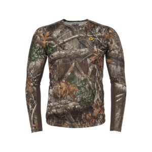 scent blocker shield series angatec performance shirt, hunting clothes for men (rt edge, small)