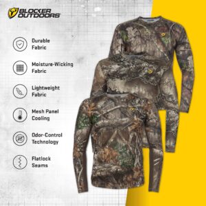 Scent Blocker Shield Series Angatec Performance Shirt, Hunting Clothes for Men (RT Edge, Small)