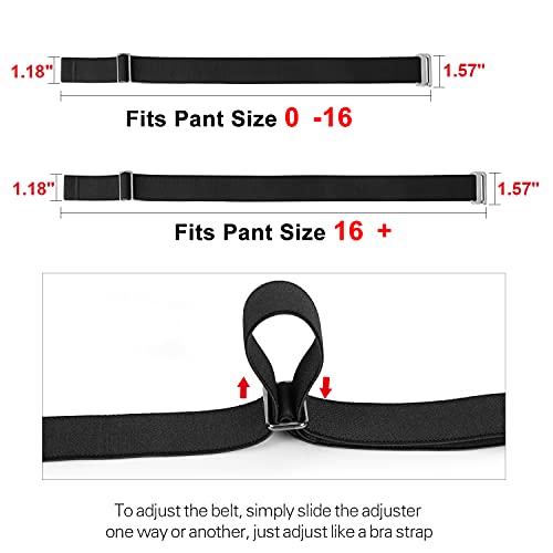 SANSTHS Women Leather Belt for Jeans Pants Dresses Black Ladies Waist Belt with Black Buckle, Black M