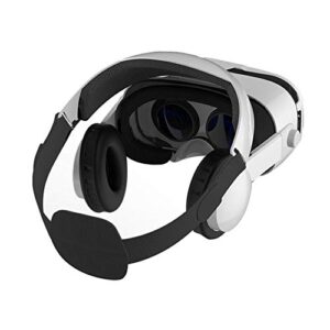 QIAOXINGXING VR Glasses, Mobile 3D Glasses, VR Virtual Reality Glasses, Head-Mounted 3D Helmet Headset Version, Comes with a Radiator (Color : White)