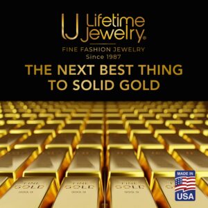 LIFETIME JEWELRY Gold Chain [ 5mm Mariner Link Necklace ] Gold Jewelry for Women and Men - 20X More Real 24k Plating Than Other Fashion Jewelry Necklaces (22)