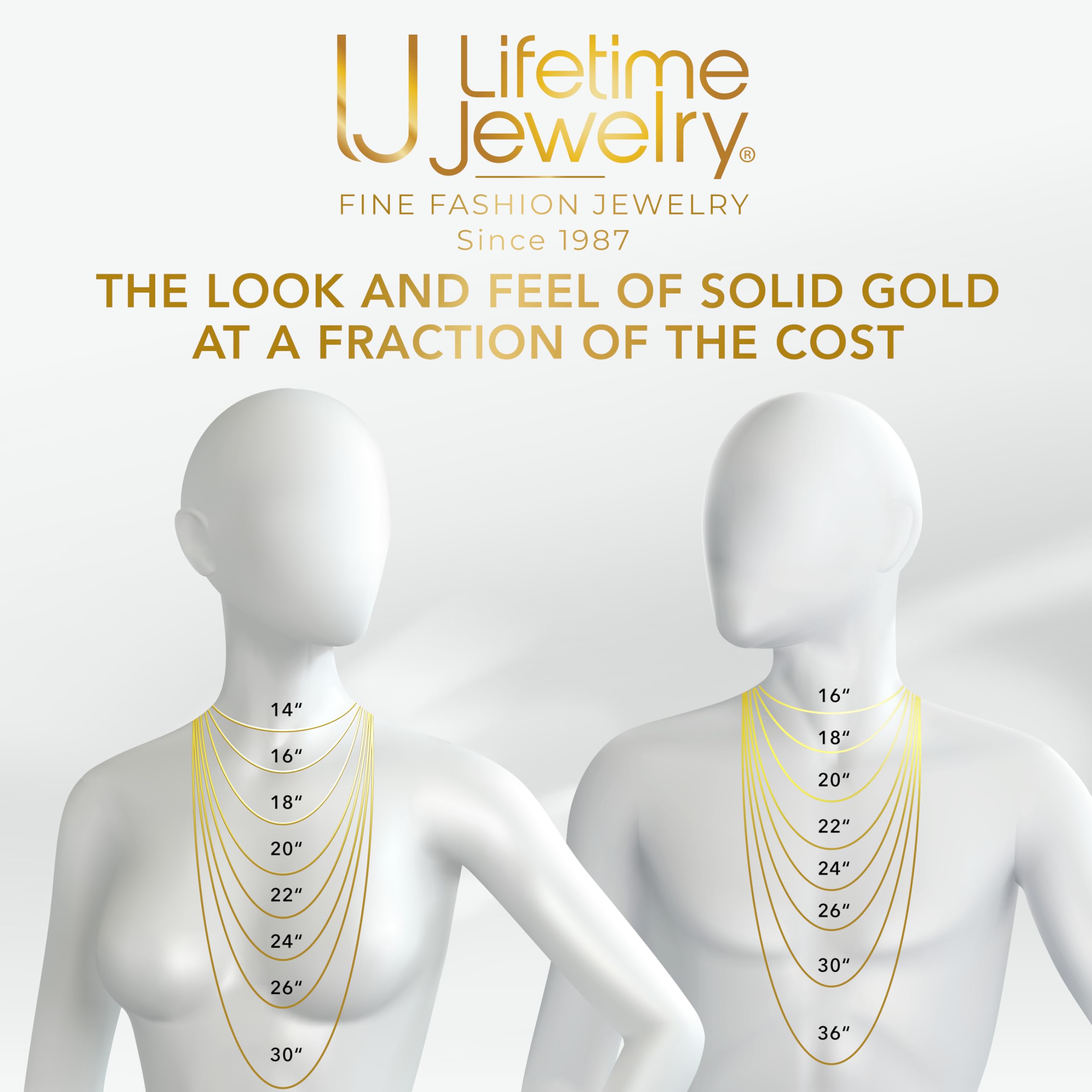 LIFETIME JEWELRY Gold Chain [ 5mm Mariner Link Necklace ] Gold Jewelry for Women and Men - 20X More Real 24k Plating Than Other Fashion Jewelry Necklaces (22)