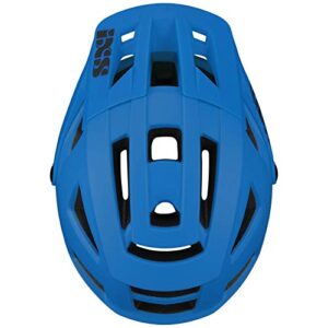 IXS Unisex Trigger AM All-Mountain Trail Protective Bike Helmet, Fluo Blue, Small/Medium