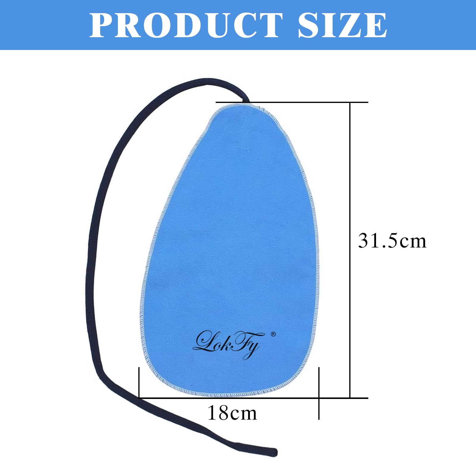 Cleaning Cloth for Inside Tube Suitable for Clarinet Piccolo Flute Sax Saxophone (Blue)