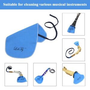 Cleaning Cloth for Inside Tube Suitable for Clarinet Piccolo Flute Sax Saxophone (Blue)