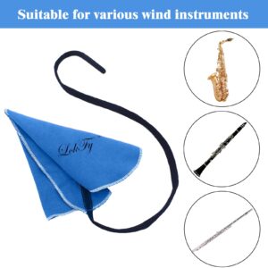 Cleaning Cloth for Inside Tube Suitable for Clarinet Piccolo Flute Sax Saxophone (Blue)