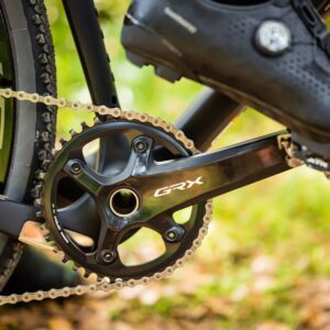 Shimano GRX FC-RX810-1 Crankset - 172.5mm, 11-Speed, 40t, 110 BCD, Hollowtech II Spindle Interface, Black