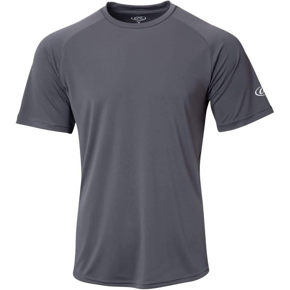 Rawlings mens T-shirt Dark., Graphite, Xx-large Rawlings Crew Neck Short Sleeve T Shirt Dark GRAPHITE Adult XX Large, Gph, XX-Large US