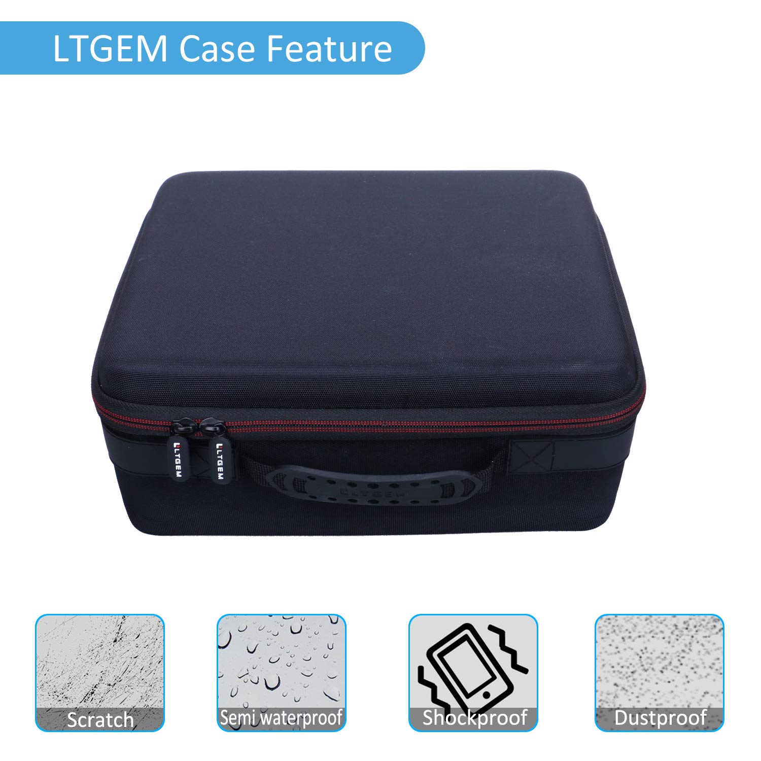 LTGEM EVA Hard Case for Oculus Quest 2 & Quest All-in-one VR Gaming Headset - Travel Carrying Protective Storage Bag(Sale Case Only)