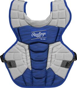 rawlings | velo 2.0 catcher's chest protector | baseball | intermediate - 15 1/2" | royal/white