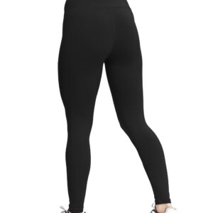 VALANDY High Waisted Leggings for Women Stretch Tummy Control Athletic Workout Running Yoga Pants Black Plus Size