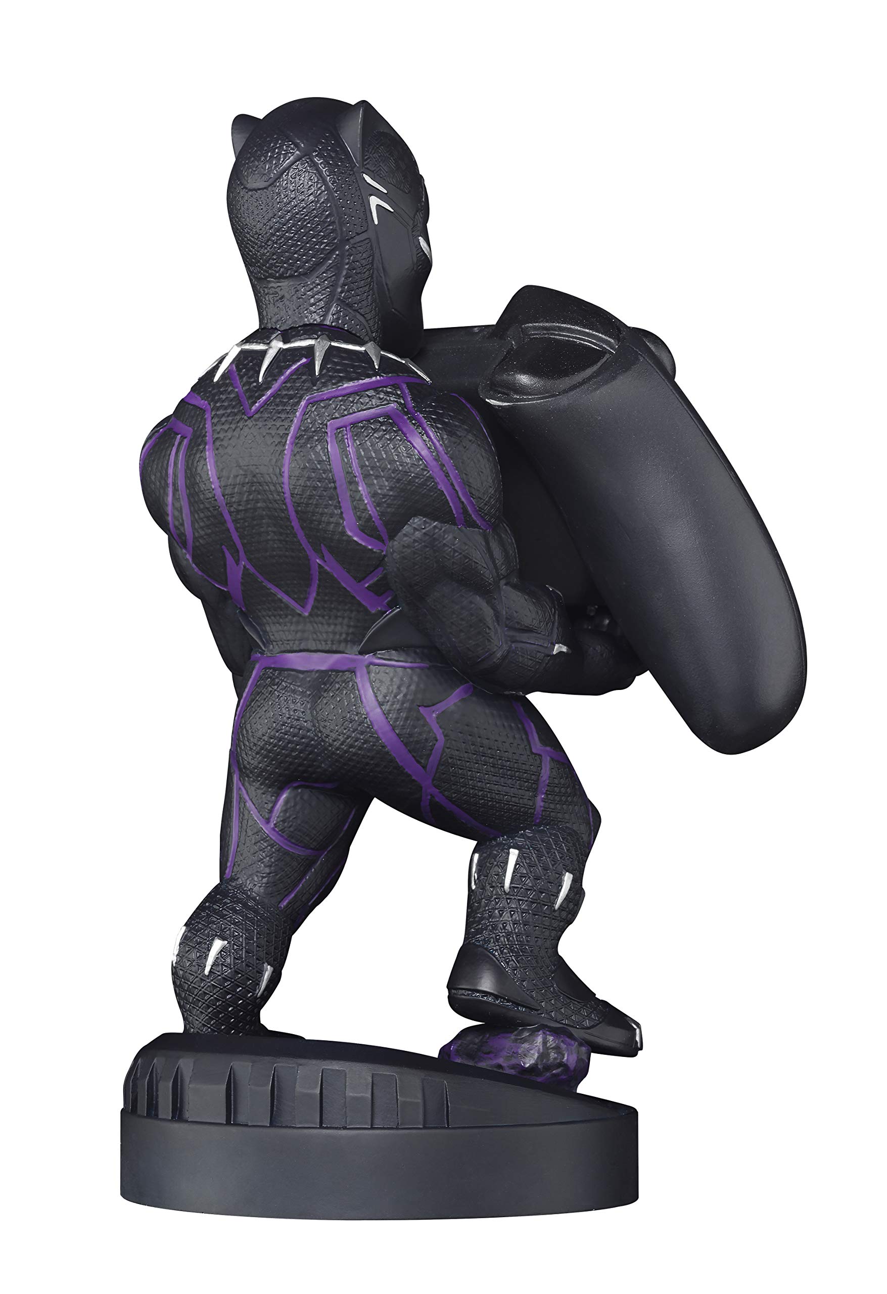 Exquisite Gaming: Marvel End Game: Black Panther - Original Mobile Phone & Gaming Controller Holder, Device Stand, Cable Guys, Licensed Figure