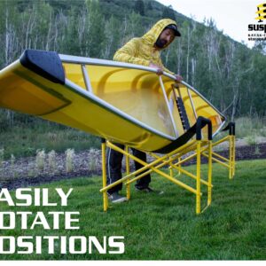 Suspenz Kayak Canoe Stands Foldable, Portable, Big Catch Super Duty Work Stations with Slings, Model (55-0130)