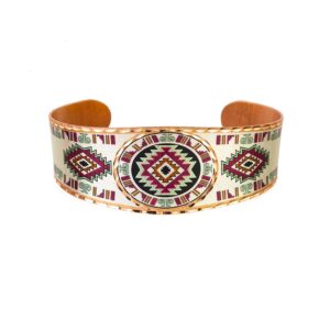 artisan sw native bracelets cuff, native motifs jewelry adjustable open-ended copper cuff bracelets tapered native jewelry