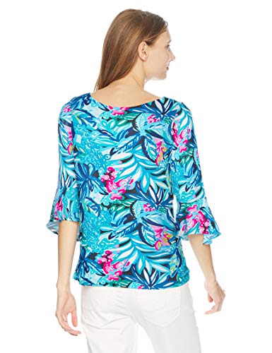 Lilly Pulitzer Women's Fontaine TOP, Maldives Green Hype It Up, S