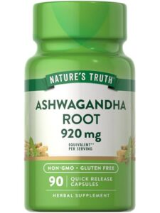 nature's truth ashwagandha capsules | 920 mg | 90 count | non-gmo & gluten free supplement