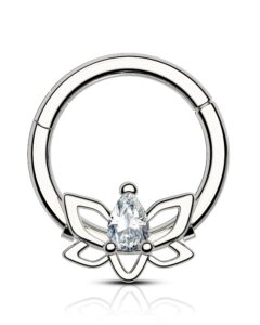 cocharm dragonfly septum rings for women 16g cute septum piercing jewelry 8mm stacked daith earrings 8mm daith hoop rings daith piercing