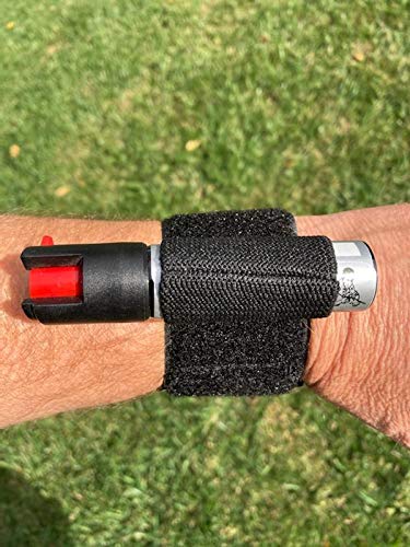 Pepper Spray Wristband - Walking, Jogging, Hiking - Includes Two Elastic Holders (Small 1/2 oz - 3/4 oz. and Large 1.5 oz. - 4 oz.) - Wristband Only