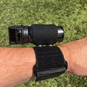 Pepper Spray Wristband - Walking, Jogging, Hiking - Includes Two Elastic Holders (Small 1/2 oz - 3/4 oz. and Large 1.5 oz. - 4 oz.) - Wristband Only