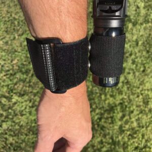 Pepper Spray Wristband - Walking, Jogging, Hiking - Includes Two Elastic Holders (Small 1/2 oz - 3/4 oz. and Large 1.5 oz. - 4 oz.) - Wristband Only