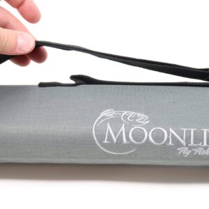 4wt Moonlit Lunar S-Glass Fiberglass Fly Fishing Rod (7' 6", 4 Piece, red)