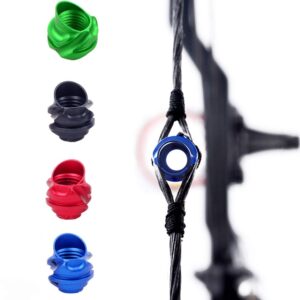 sharrow archery hooded peep sight 37/45 degree aluminum alloy peep sights compound bow accessories (green, 45 degree)