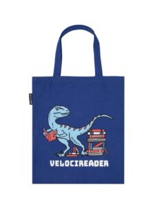 out of print velocireader tote bag