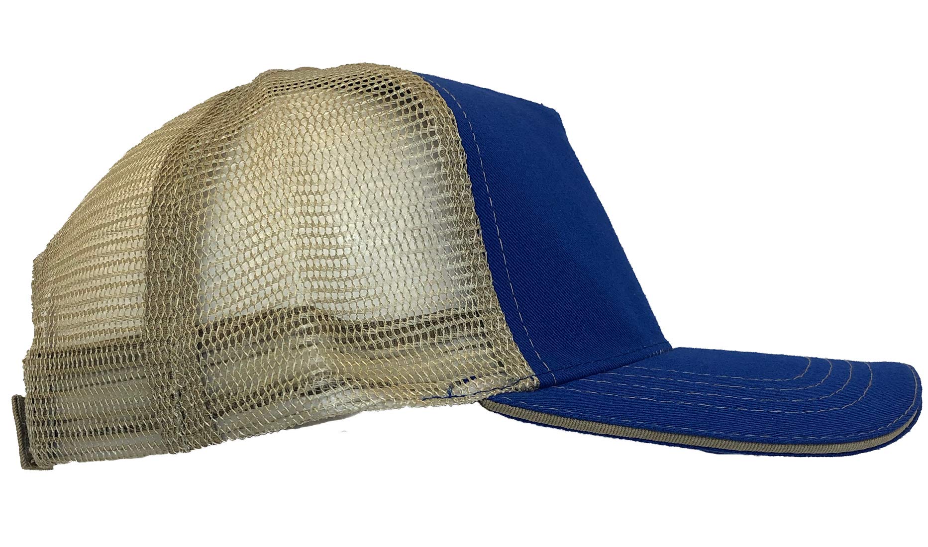 Haase Unlimited Autism Mom - Raise Awareness Twill Soft Mesh Trucker Hat (Royal Blue/Khaki)