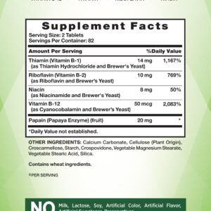 Nature's Truth Vitamin B Complex | Plus B12 | 165 Tablets | Vegetarian, Non-GMO & Gluten Free