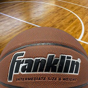 Franklin Sports 5000 Men's + Women's Indoor Basketballs - Official Size 29.5" Inch + 28.5" Inch Men's + Women's Basketball with Air Pump - Composite Indoor Basketballs - Regulation Size BasMketballs